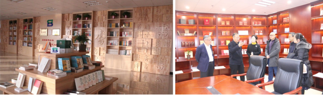 省委常委、省總工會主席馬吉孝同志來我司為全國職工書屋示范點揭牌